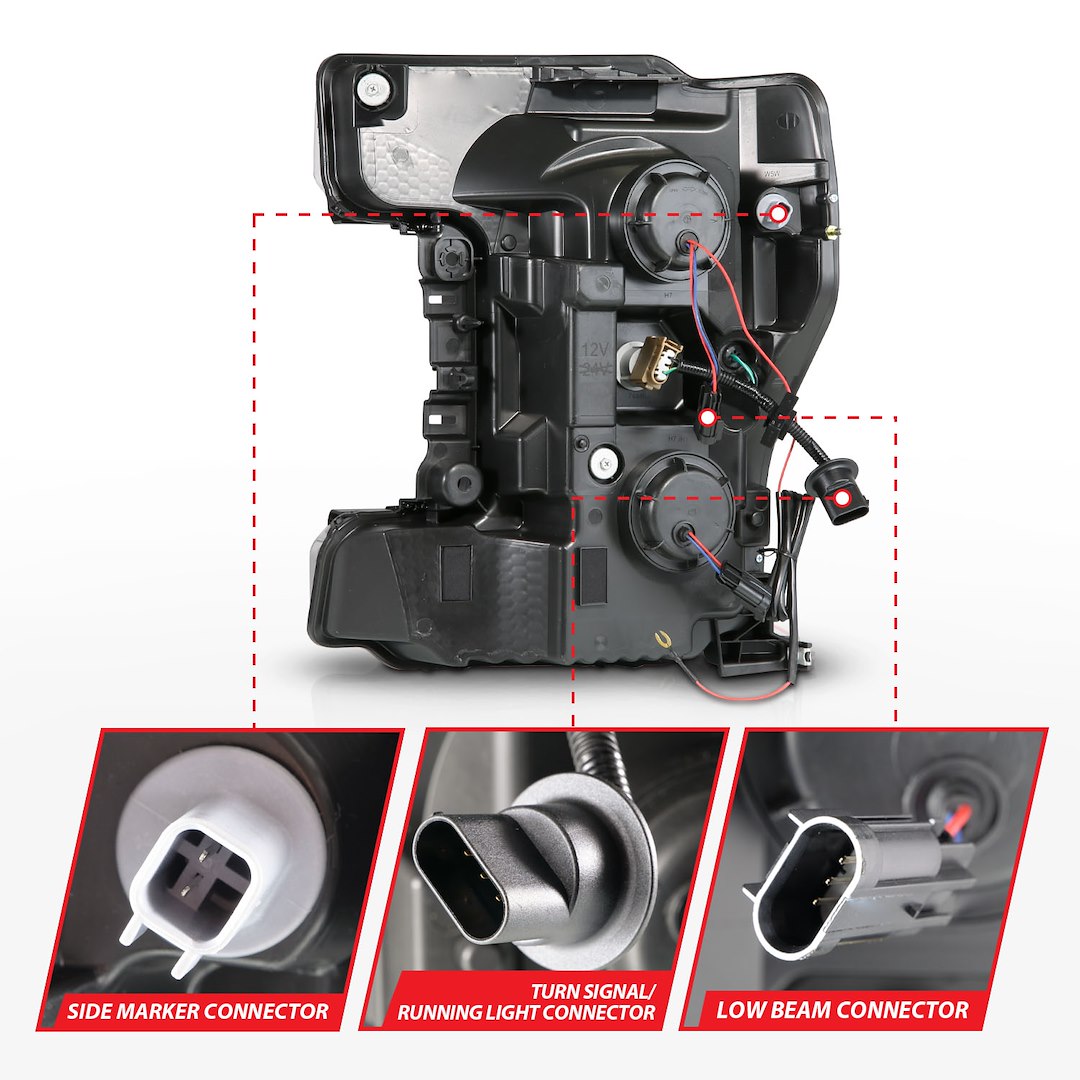 Product of ANZO USA 111577 Headlight Assembly - LED -