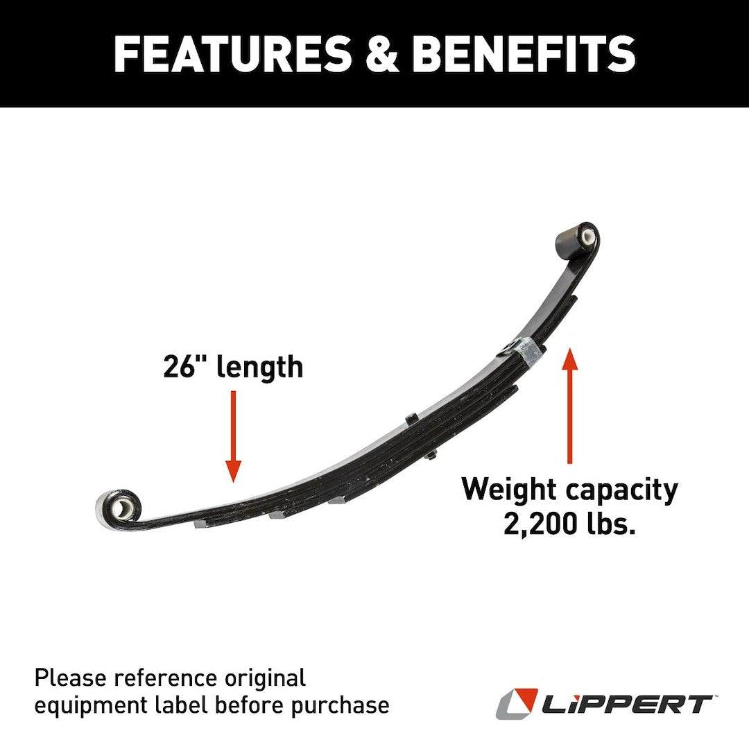 Product of Lippert Components 129745 Trailer Axle Leaf Spring