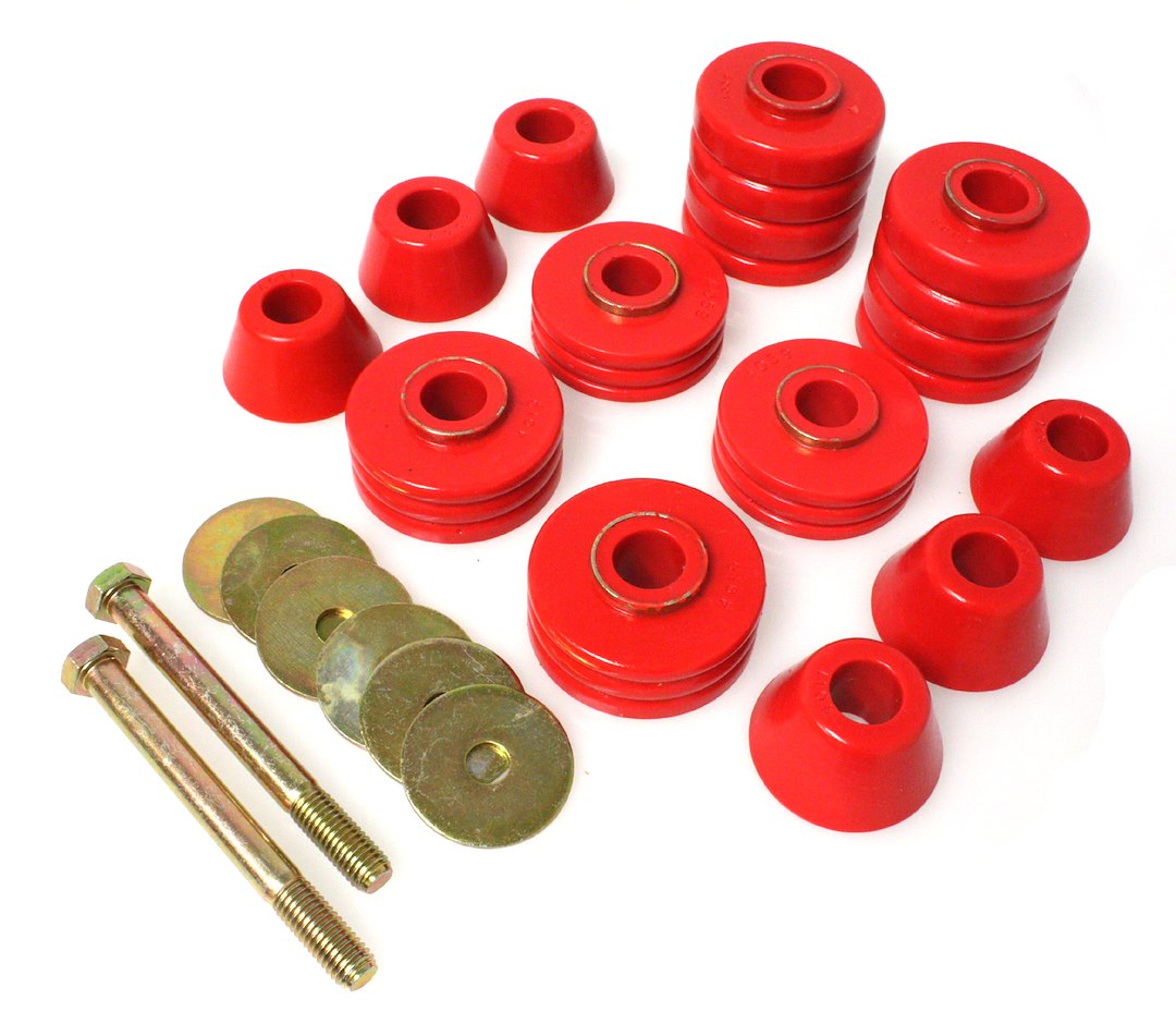 Product of Energy Suspension 3.4103R Red Polyurethane Body Mount Bushings