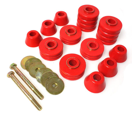 Product of Energy Suspension 3.4103R Red Polyurethane Body Mount Bushings