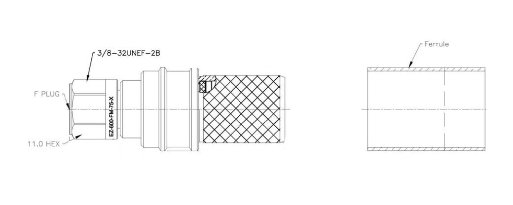 Kvh S23-0608 Coaxial Cable Adapter||s23-0608.Jpg||85||kvhs230608||1602545