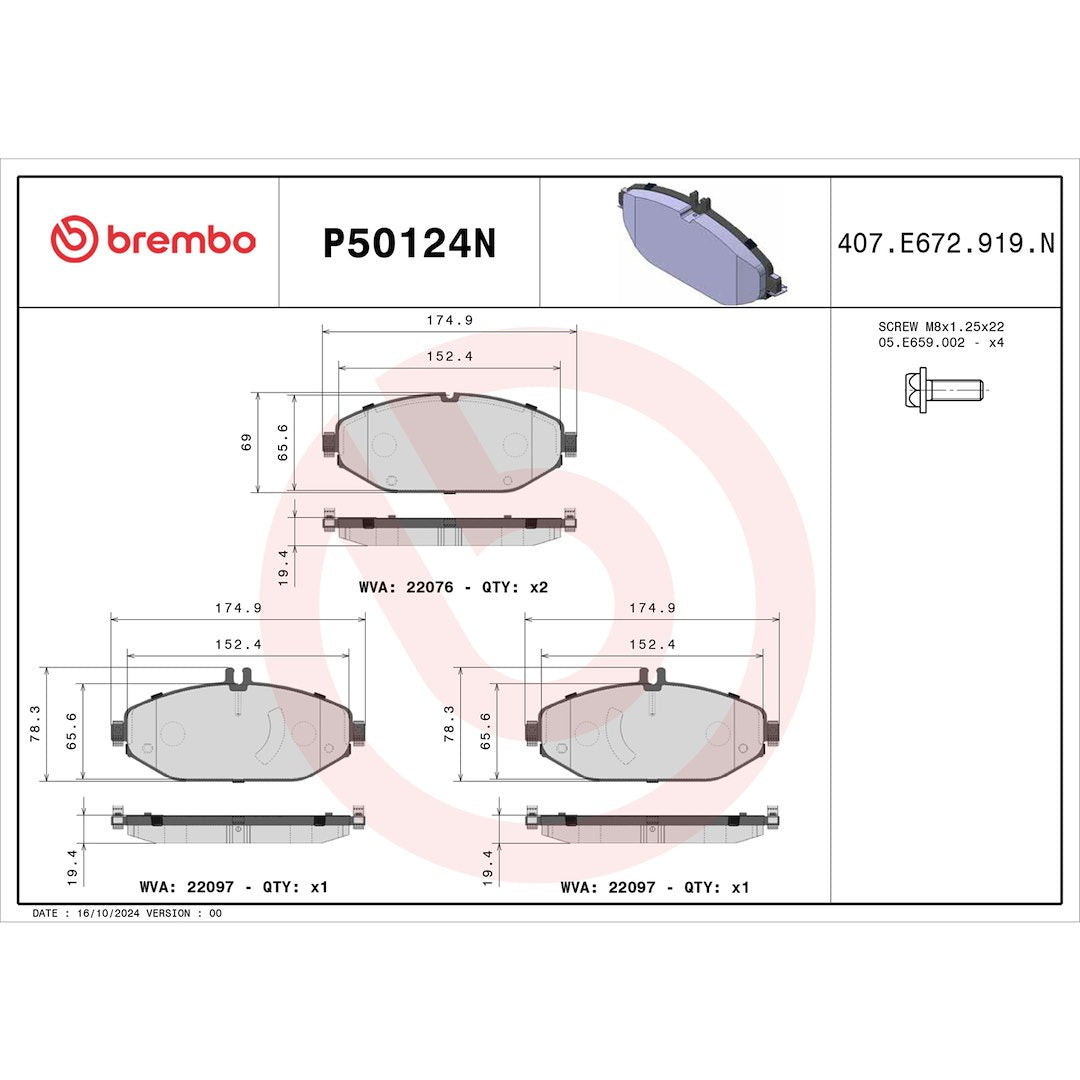 Brembo P50124n Brake Pad||p50124n_Drw.Jpg||91||brmp50124n||1753636