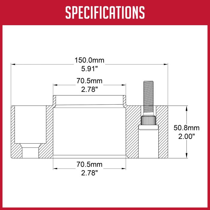 Coyote Wheel Accessories 5450-5450-E Wheel Adapter||5450-5450-E_5.Jpg||90||rev54505450e||1699252