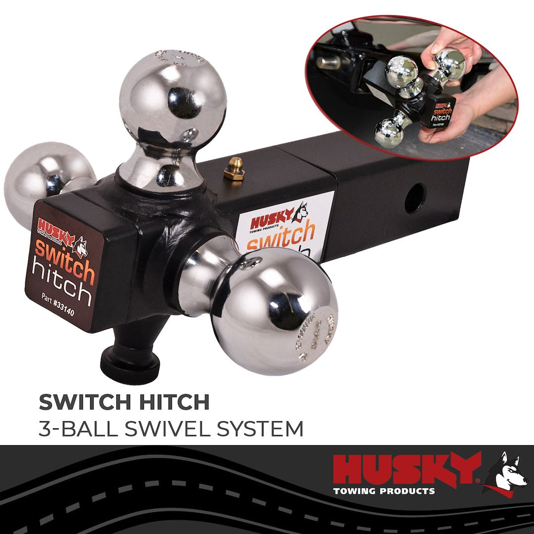 Product of Husky Towing 33140 2 Inch Receiver Trailer Hitch Ball Mount