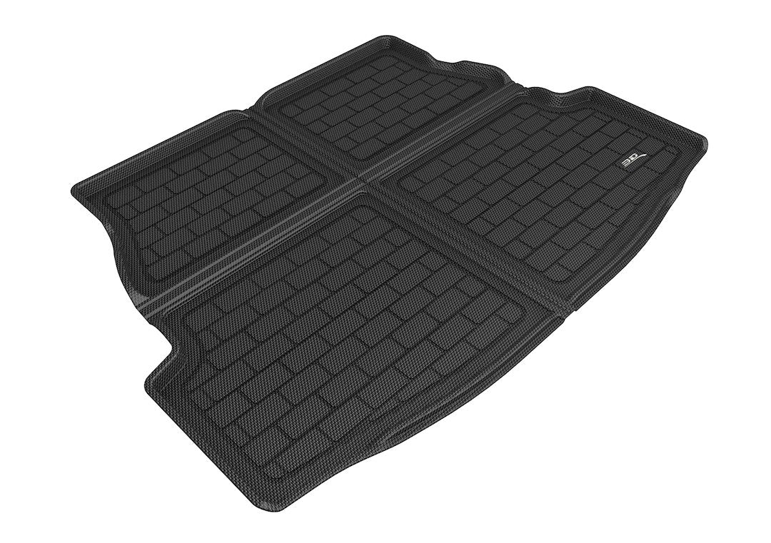 Product of 3D Mats M1TY2541309 Black Thermoplastic Rubber Of Carbon Fiber Texture Back Of 2nd Row Seat Cargo Area Liner