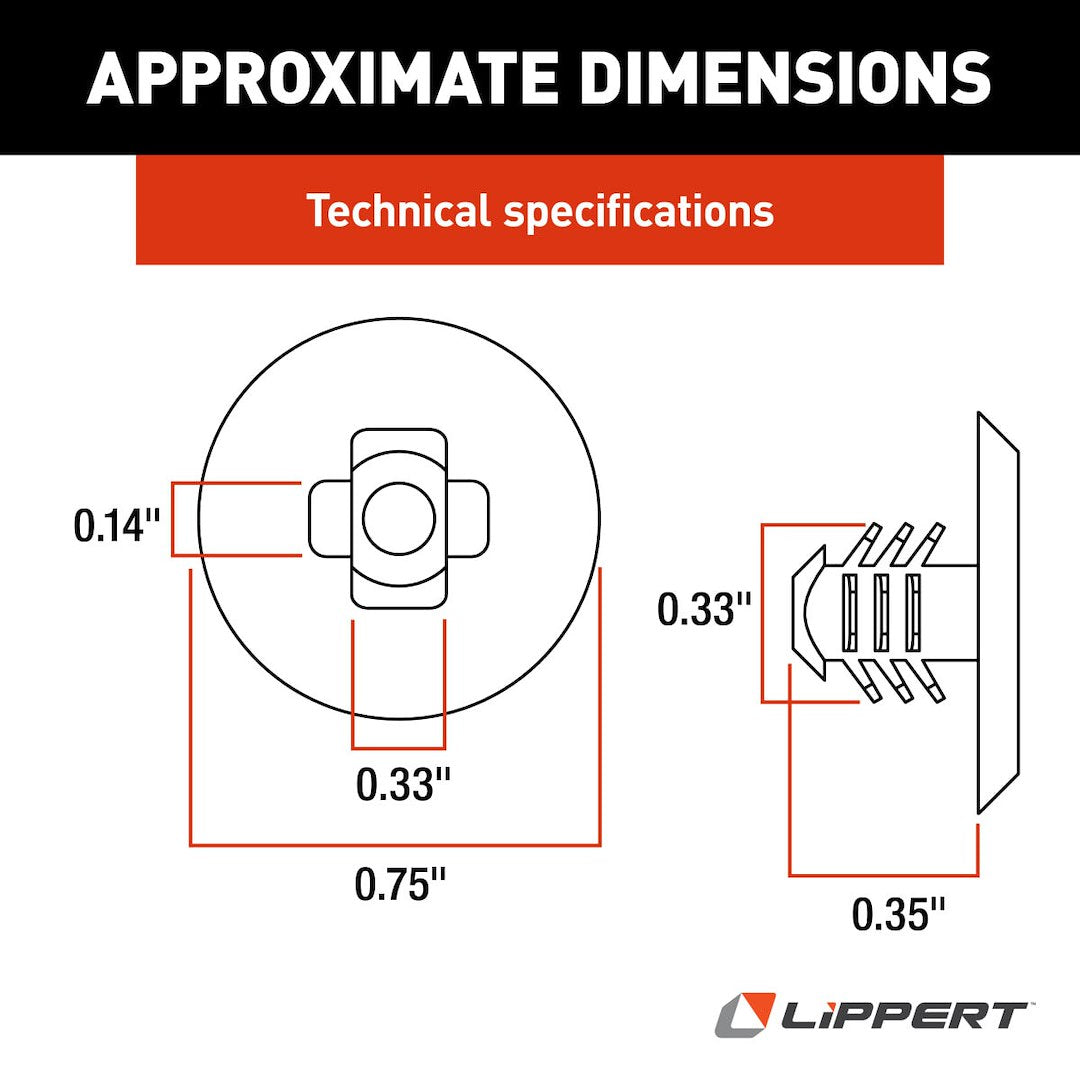 Product of Lippert Components 103480 Slide Out Friction Pad