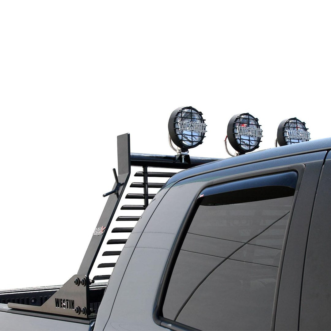 Product of Westin Automotive 57-8035 Bolt-On Black Powder Coated Bar Style Headache Rack