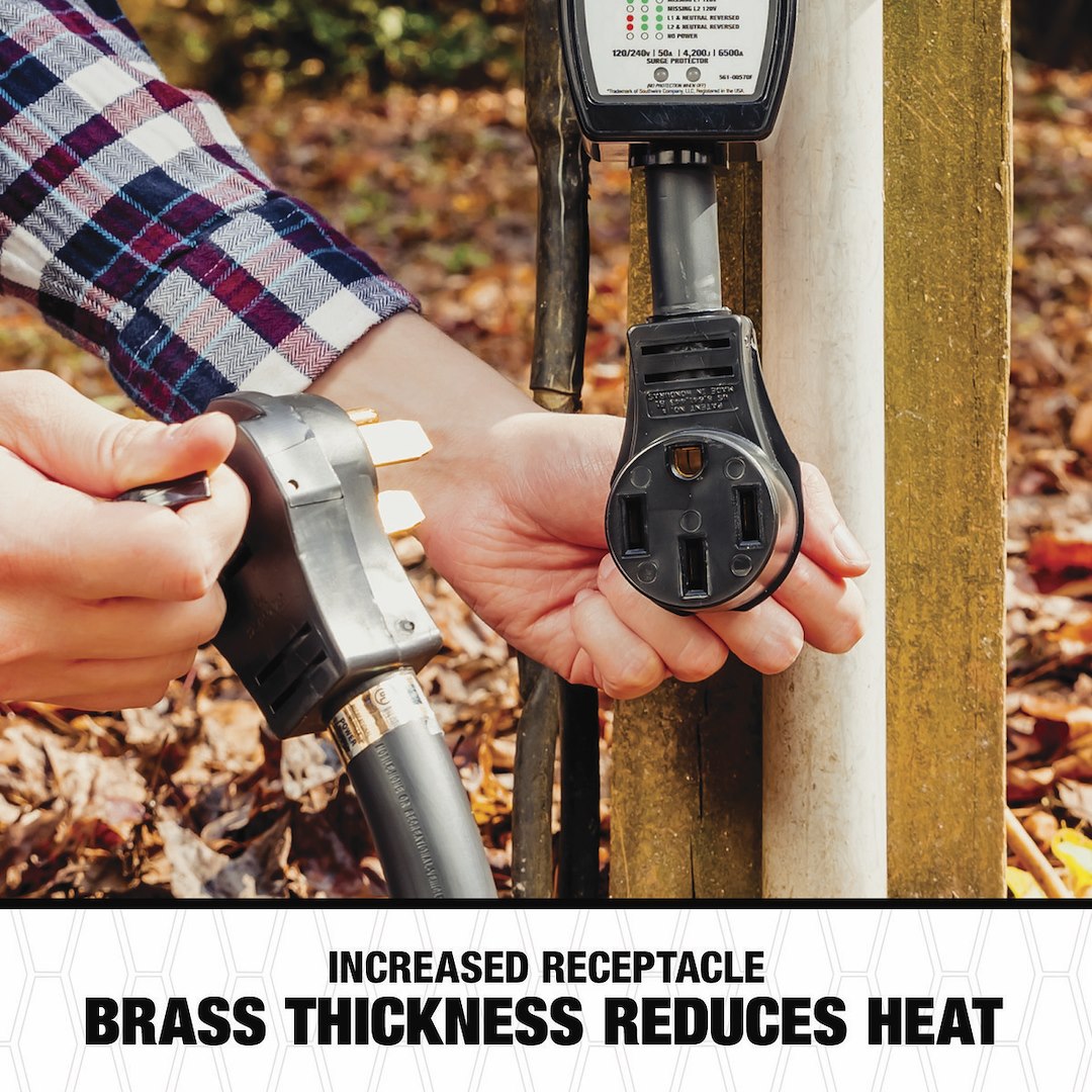 Product of SouthWire Corp. 44270 120/ 240 Volt 50 Amp Surge Protector