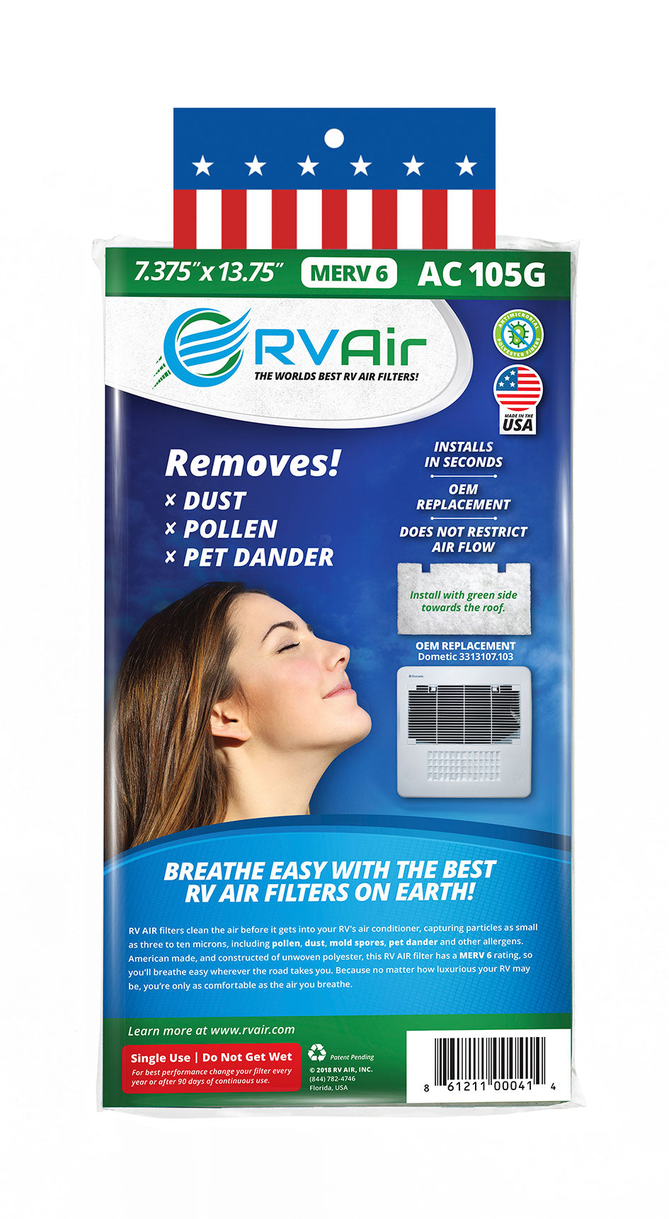 Rv Air Ac 105g Air Conditioner Filter||ac 105g.Jpg||85||rvrac105g||1354209