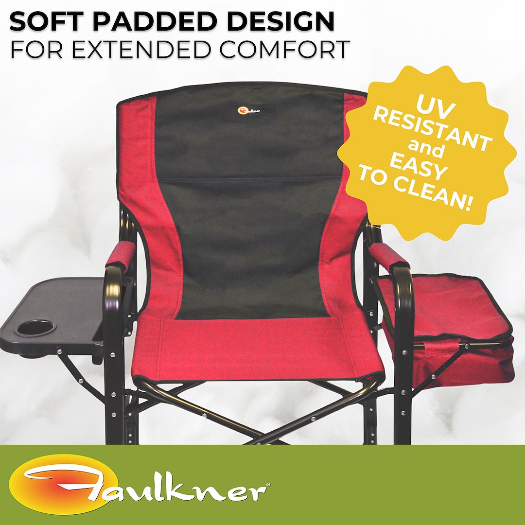 Faulkner 49582 Camping Chair||flk_49582_El Capitan Director Chair_Red Black_B2c_4.Jpg||88||flk49582||1608998