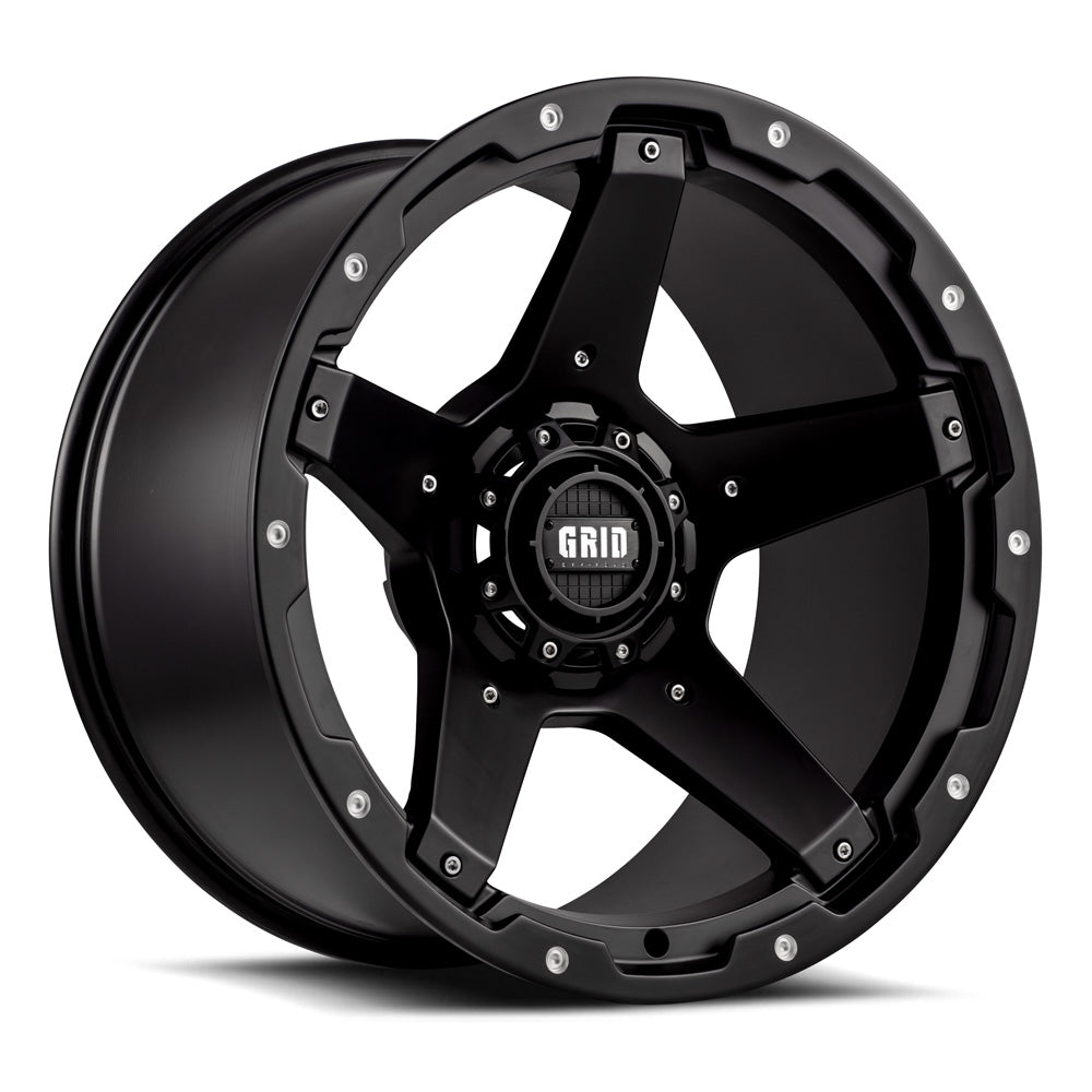 Product of Grid Wheels 18x9 Black Wheel - 5x4.50 Bolt Pattern