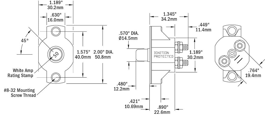 Blue Sea 2142-Bss Circuit Breaker||||86||b6z2142bss||2006369