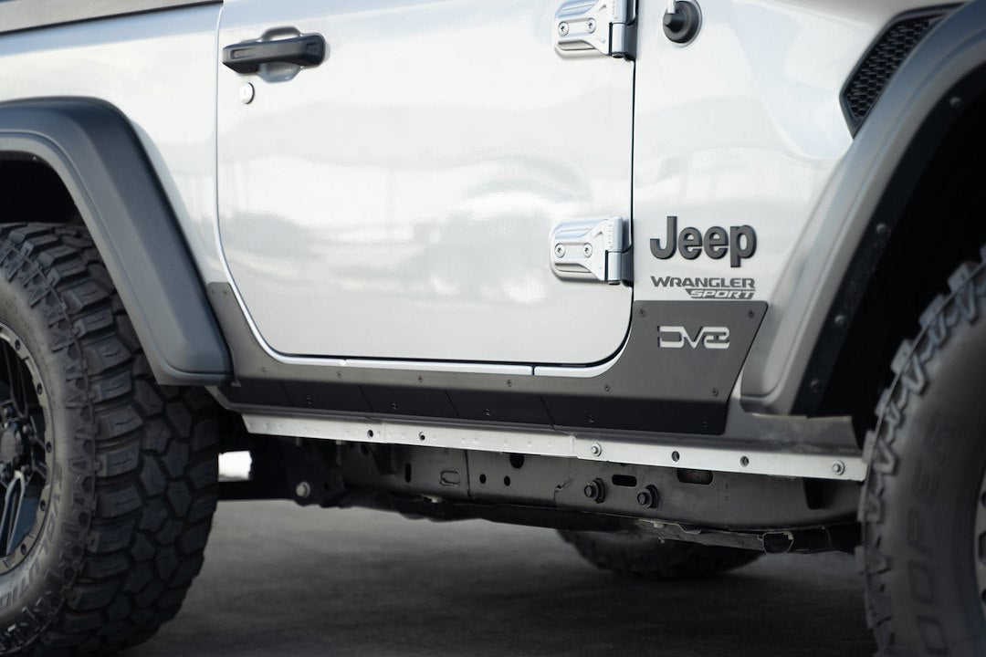 Dv8 Offroad Srjl-29 Rocker Panel Guard||2018-2023-Jeep-Wrangler-Jl-2-Door-Rock-Skins_Installed-05.Jpg||95||dv8srjl29||1629324