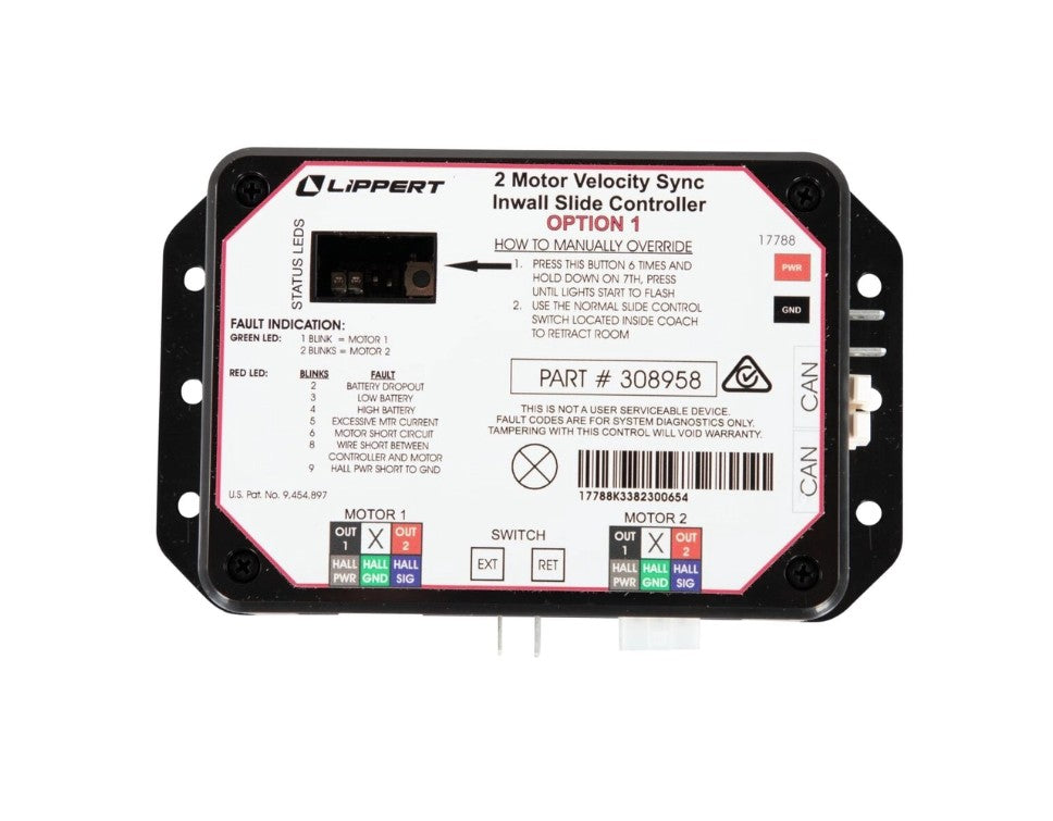 Lippert Components 308958 Slide Out Control Module||308958.Jpg||85||m6v308958||1084947