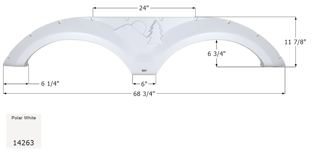 Icon 14263 Fender Skirt||||85||i6s14263||2022649
