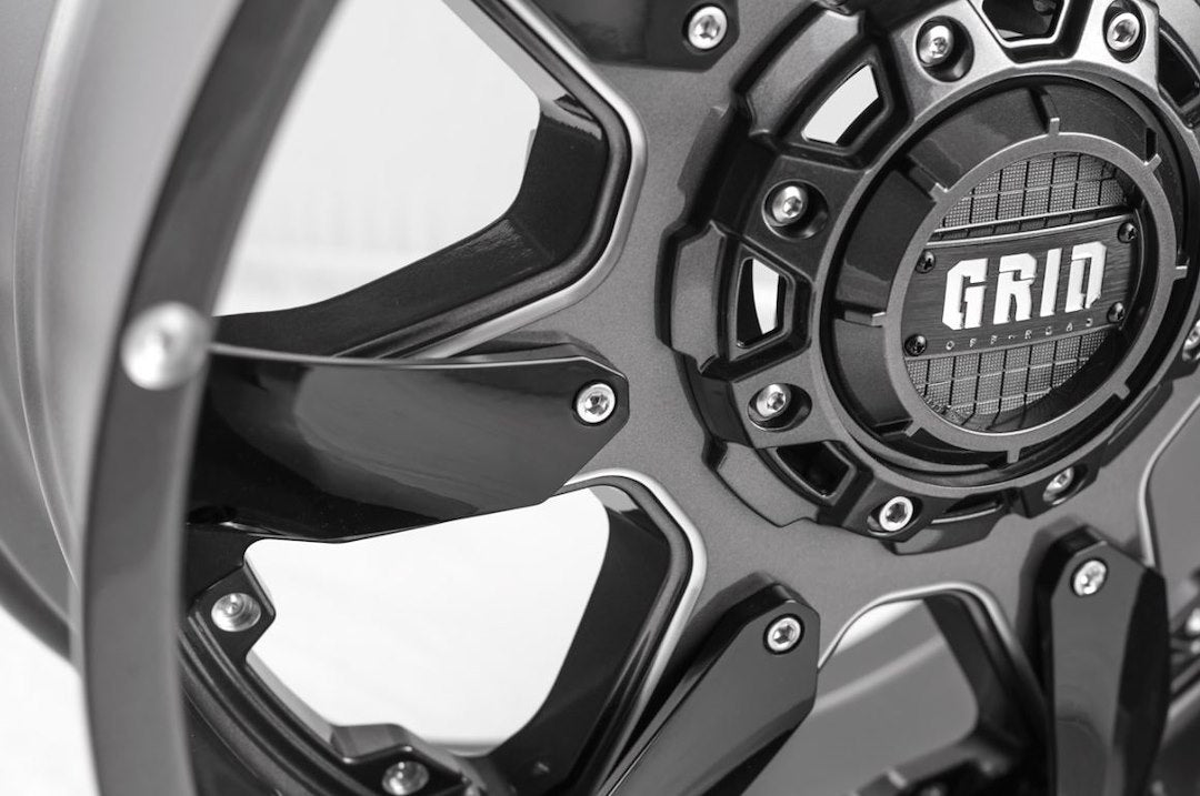 Product of Grid Wheels 17x9 Graphite With Natural Accents Wheel - 6x5.50 Bolt Pattern