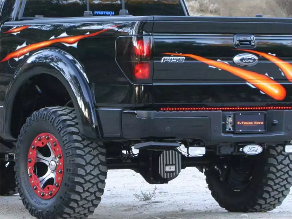 Product of Amp Research 75309-01A Black Powder Coated Aluminum Truck Step