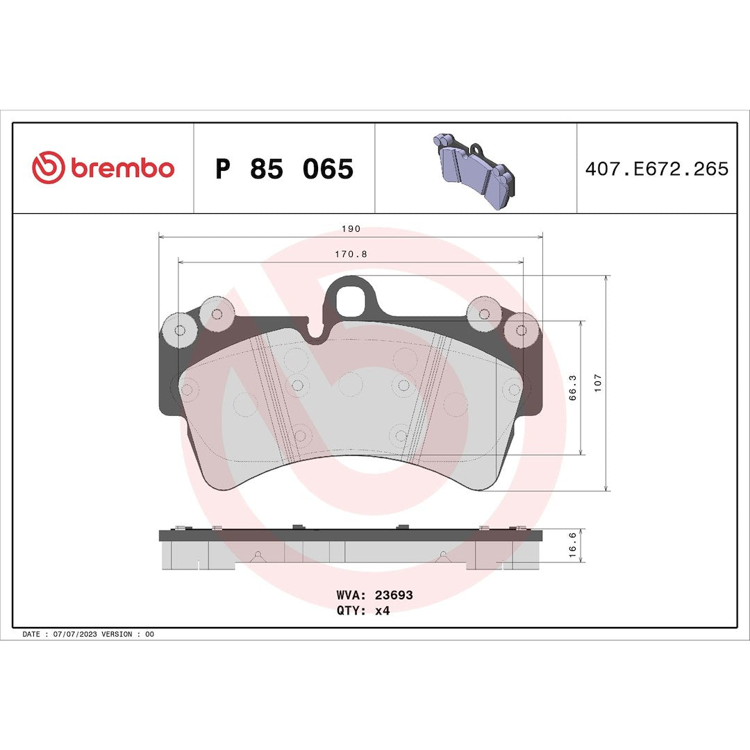 Brembo P85065 Brake Pad||p85065_Drw.Jpg||87||brmp85065||1754243