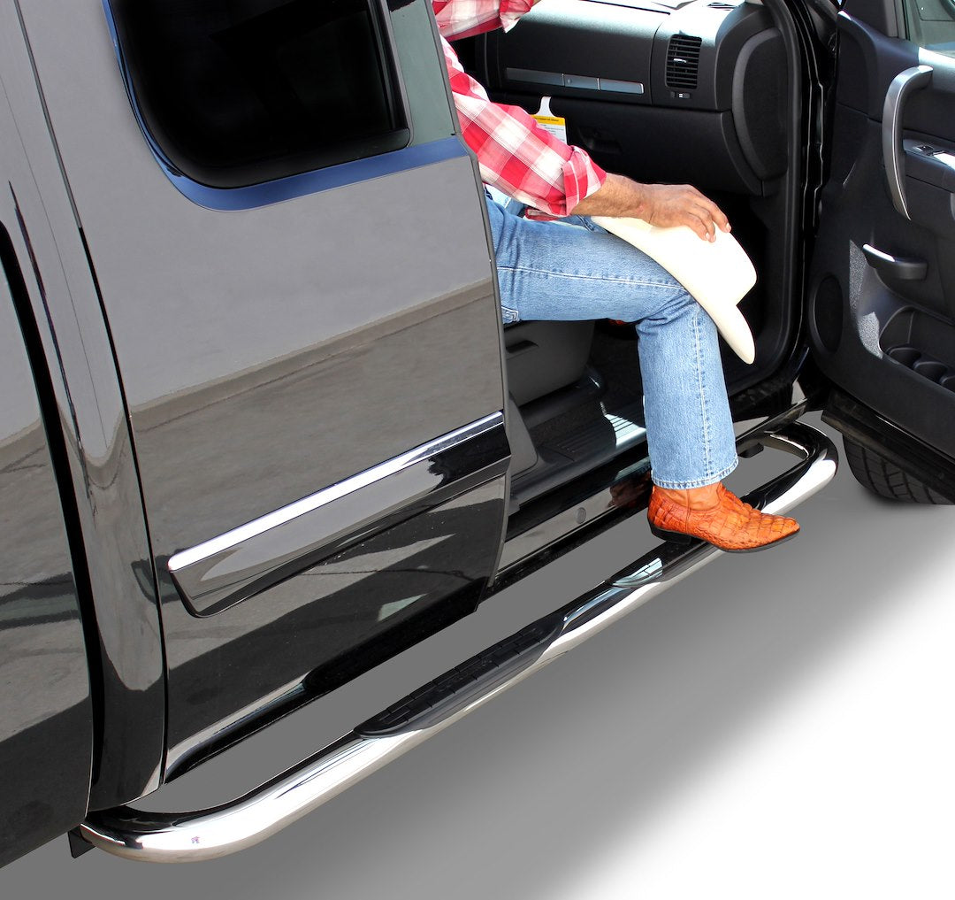 Product of Go Rhino 4078PS 4000 Series Nerf Bar With Surface Steps