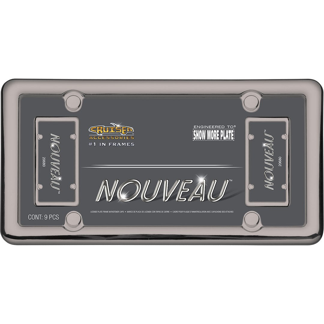 Cruiser 20680 License Plate Frame||20680_P01-Nouveau_Black_Chrome-Inpack.Jpg||86||c3420680||888168