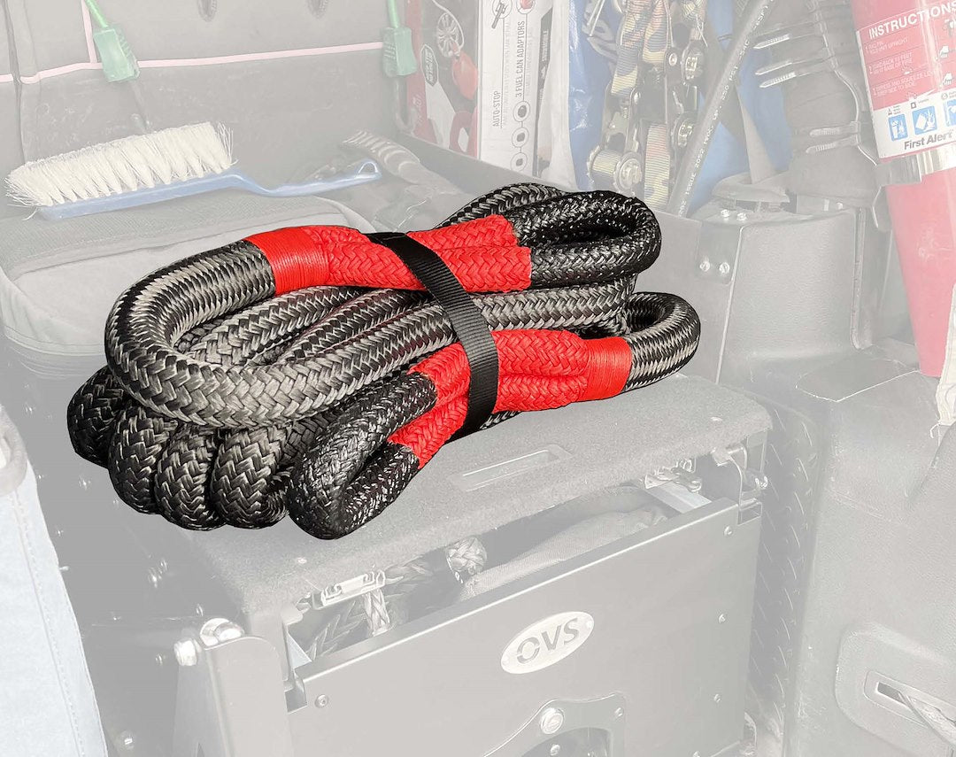 Product of Overland Vehicle Systems 19009916 Recovery Strap 30 Feet Black/ Gray