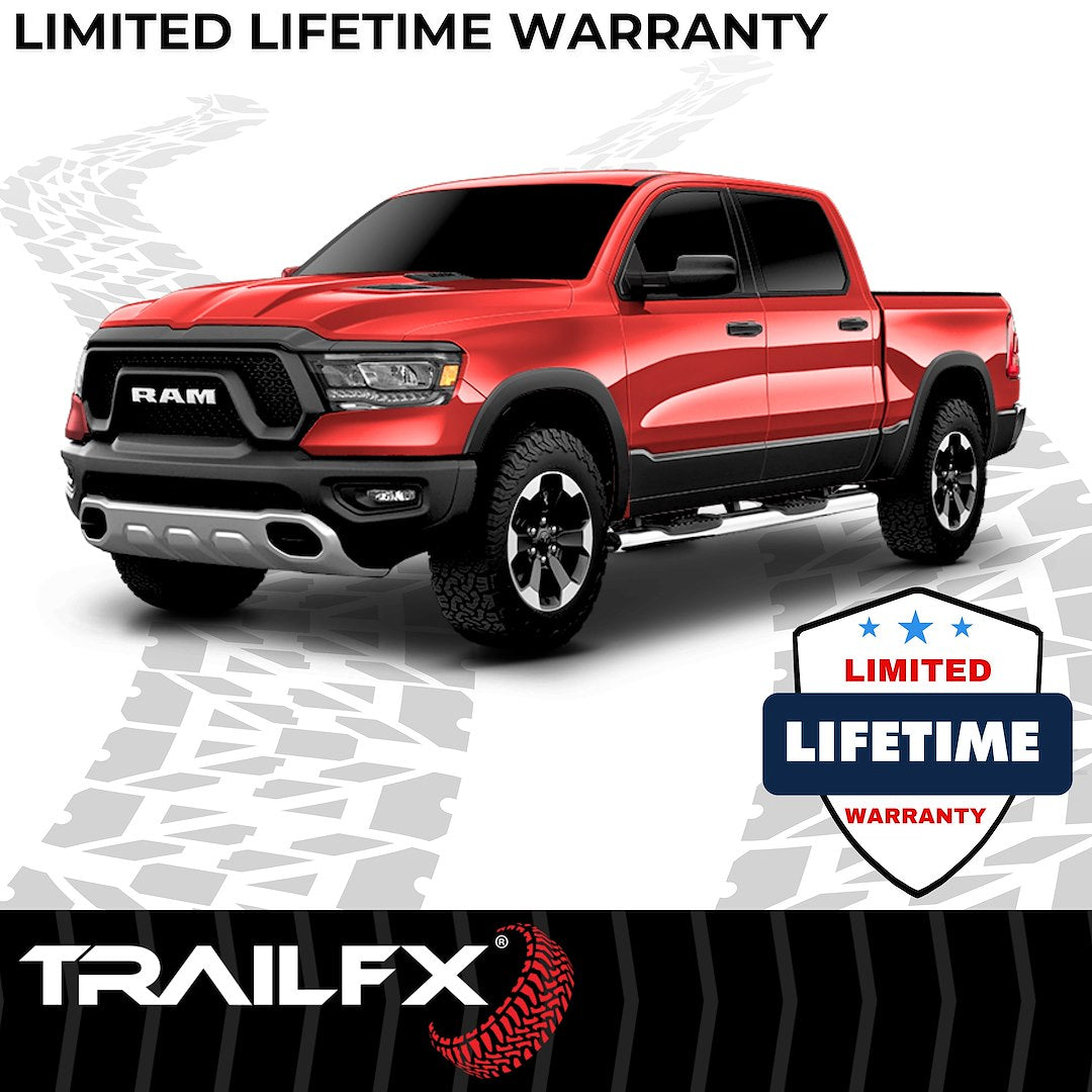 Product of TrailFX A7055S TFX 5" Oval Straight Side Bars Nerf Bar With Surface Steps