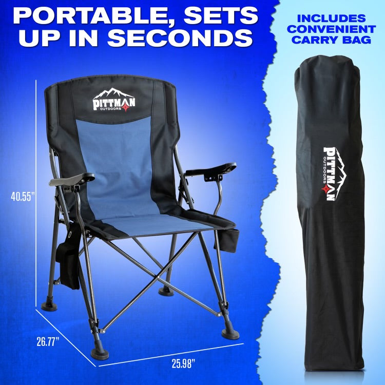 Airbedz By Pittman Outdoors Ppi-Heat_Chr Camping Chair||ppi-Heat_Chr-Infographics_Measurements Copy.Jpg||95||abzppiheatchr||1527440