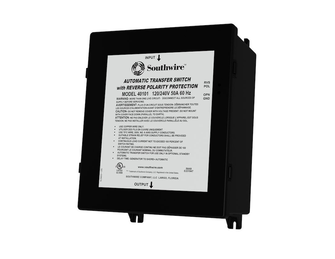 Product of Southwire Corp. 40101-001 Power Transfer Switch