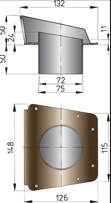 Product of Vetus Scirocco Boat Hatch Vent