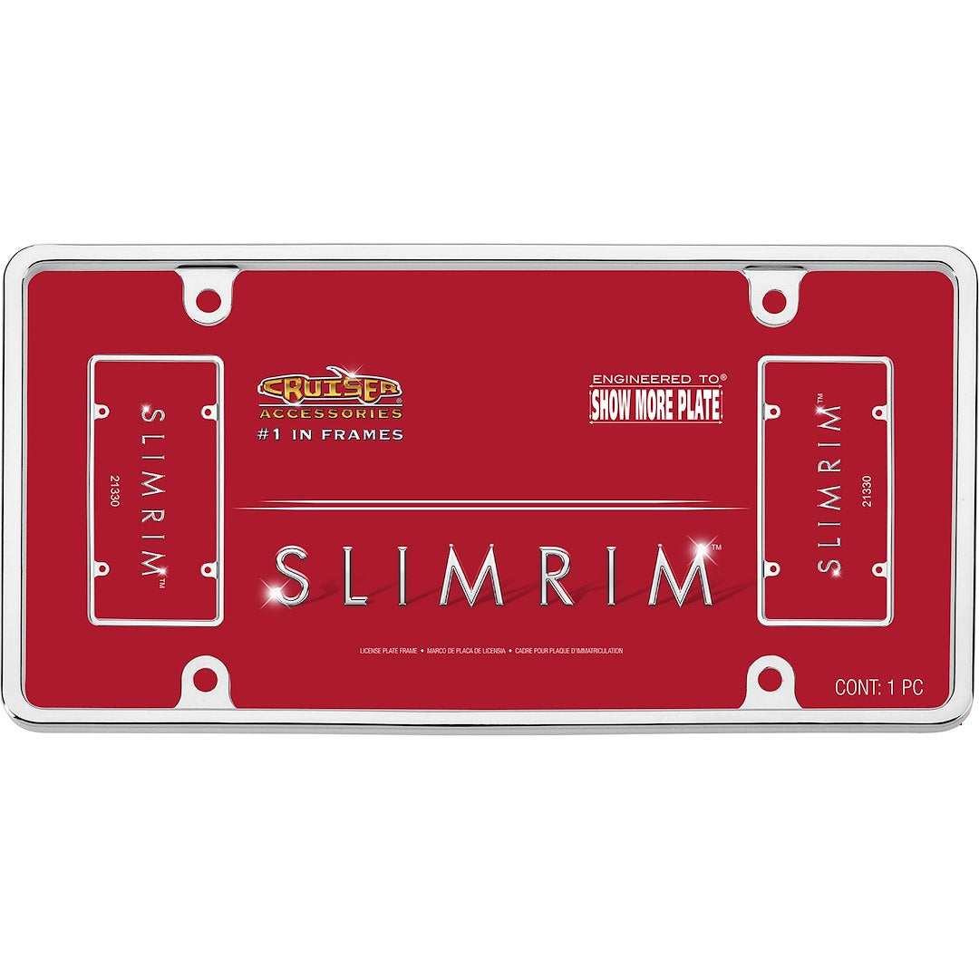 Cruiser 21330 License Plate Frame||21330_P01-Slim-Rim_Chrome-Inpack.Jpg||86||c3421330||1153671