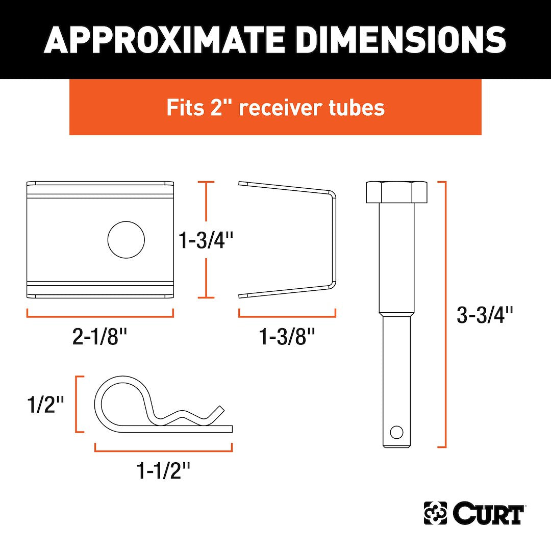 Product of Curt 22321 Trailer Hitch Receiver Tube Anti Rattle Bracket