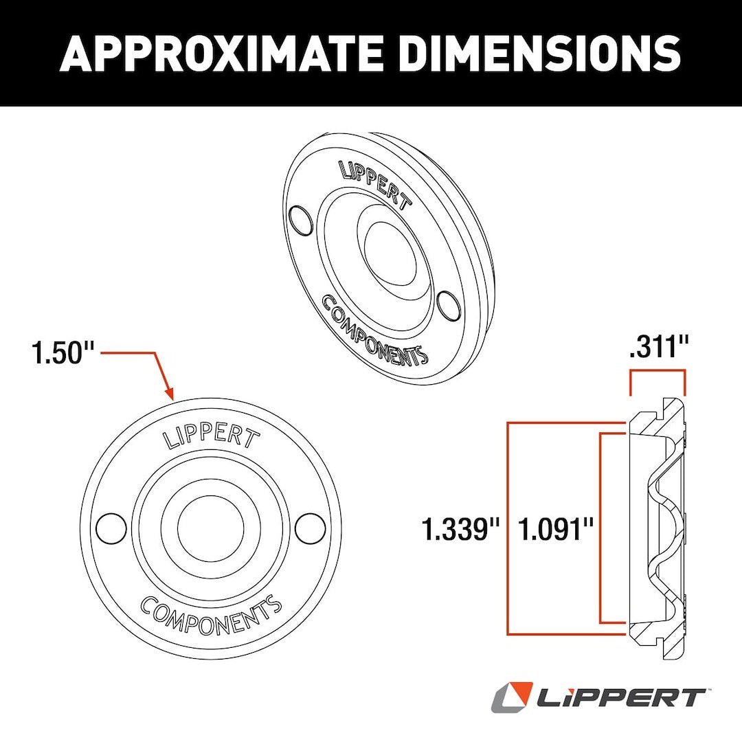 Product of Lippert Components 693722 Trailer Wheel Bearing Dust Cap O-Ring