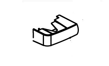 Product of Norcold 628579 Refrigerator Door Hinge Cover