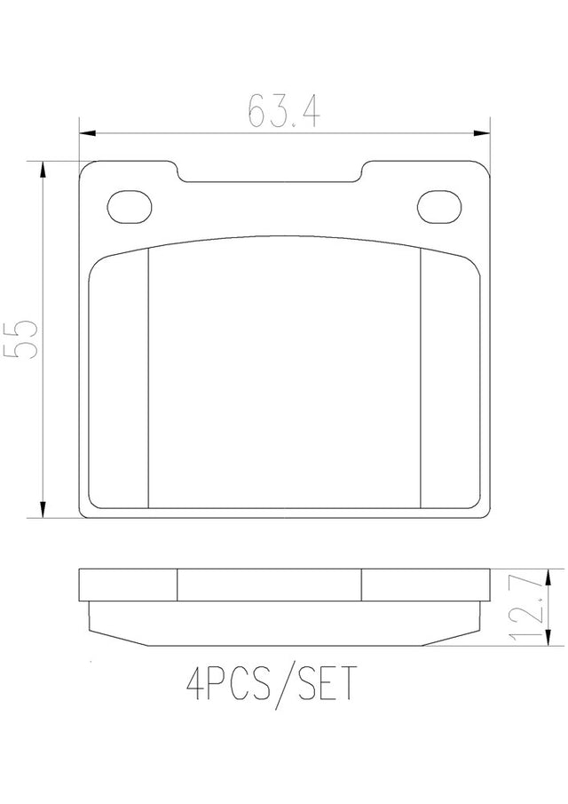 Product of Brembo P86001N Brake Pad - Set Of 4