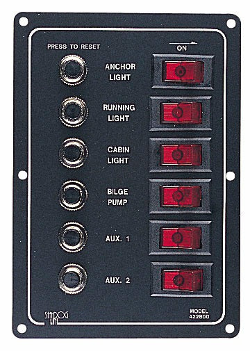 Sea Dog 422800-1 Switch Panel||422800-1.Jpg||85||sdg4228001||1148514