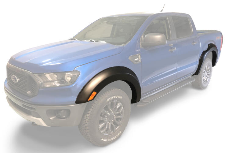 Product of Bushwacker 20953-02 Non-Exposed Fasteners Black Fender Flare - Set Of 4