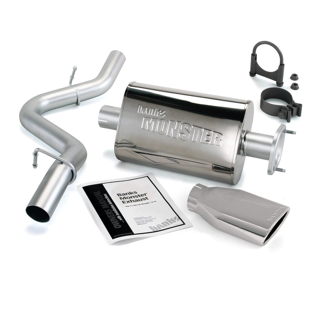 Product of Banks Power 51313 Monster ® Cat Back System Single Exhaust System Kit