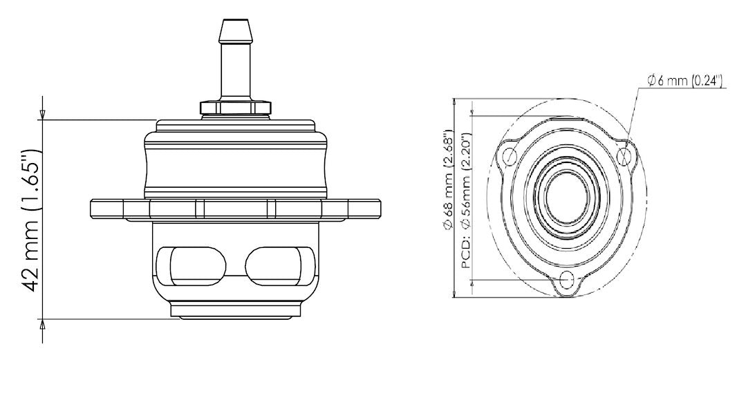 Turbo Smart Ts-0203-1261 Turbocharger Blow Off Valve||ts-0203-1261_Diagram.Jpg||86||trbts02031261||1366801