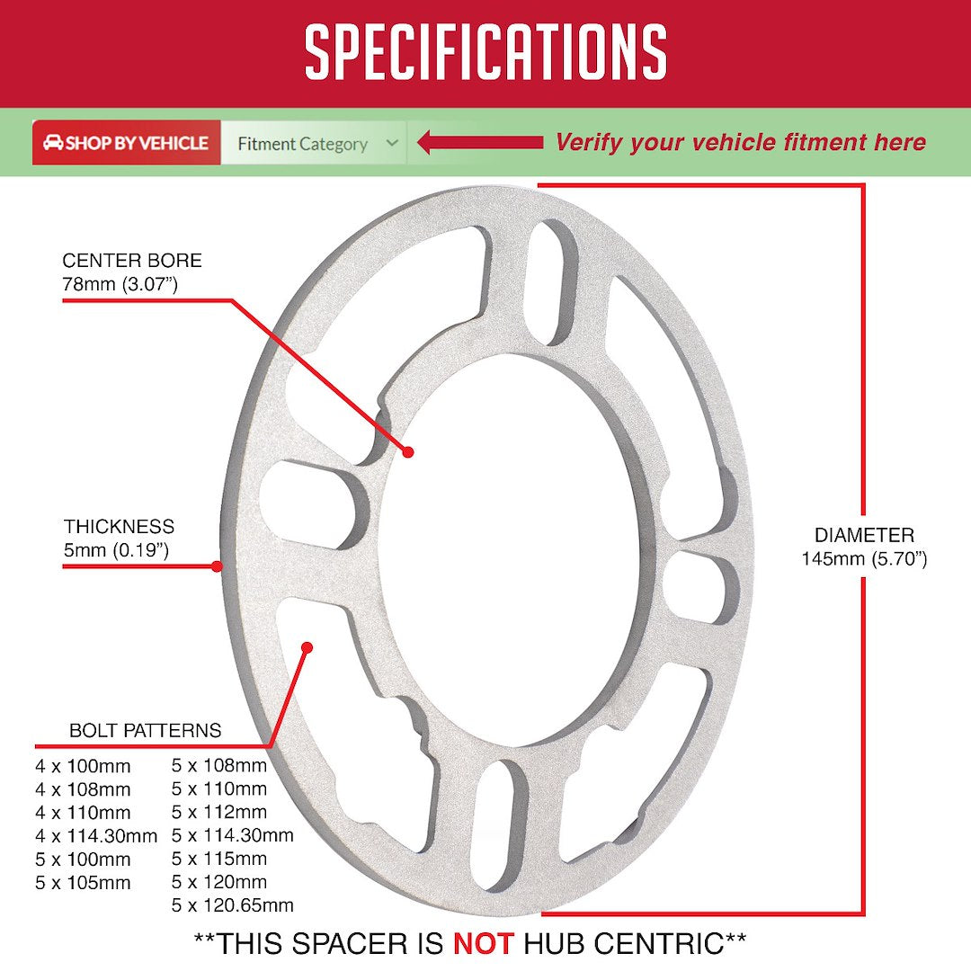 Product of Coyote Wheel Accessories 911129 Wheel Spacer