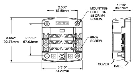 Product of Blue Sea 5028-Bss Fuse Block