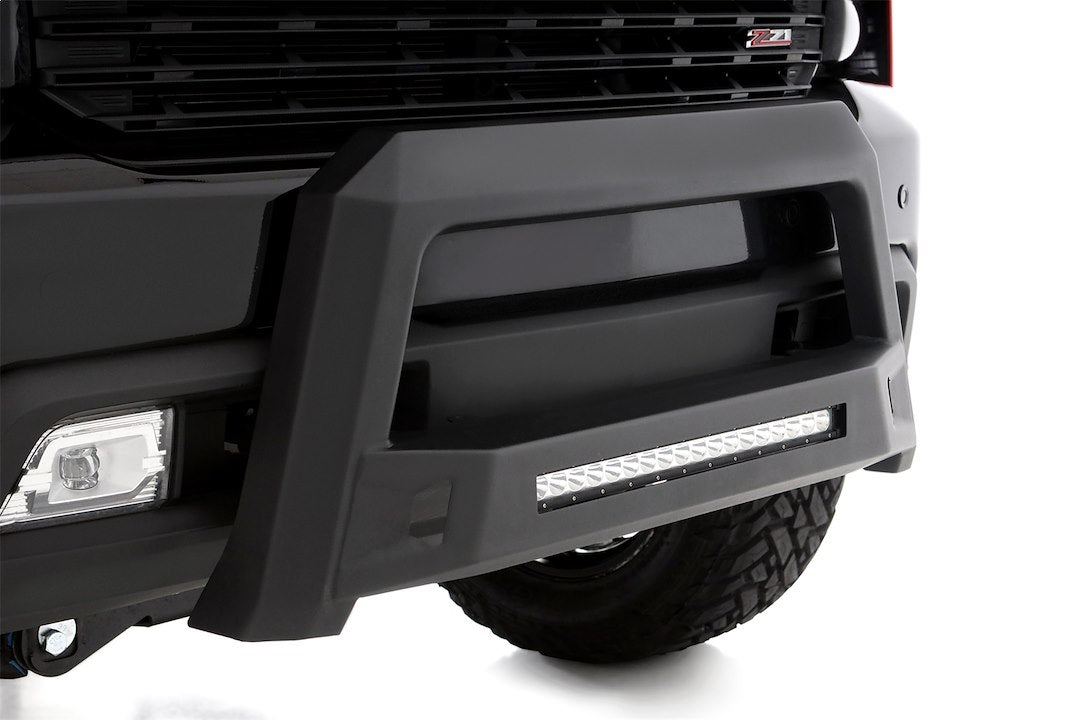 Product of Lund International 86521210 Bull Bar Black Matte Textured Powder Coated 3-1/2 Inch No with skid plate