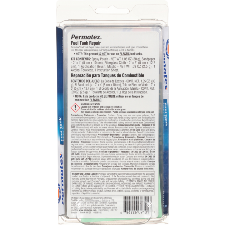 Product of Permatex 09101 Fuel Tank Repair Kit