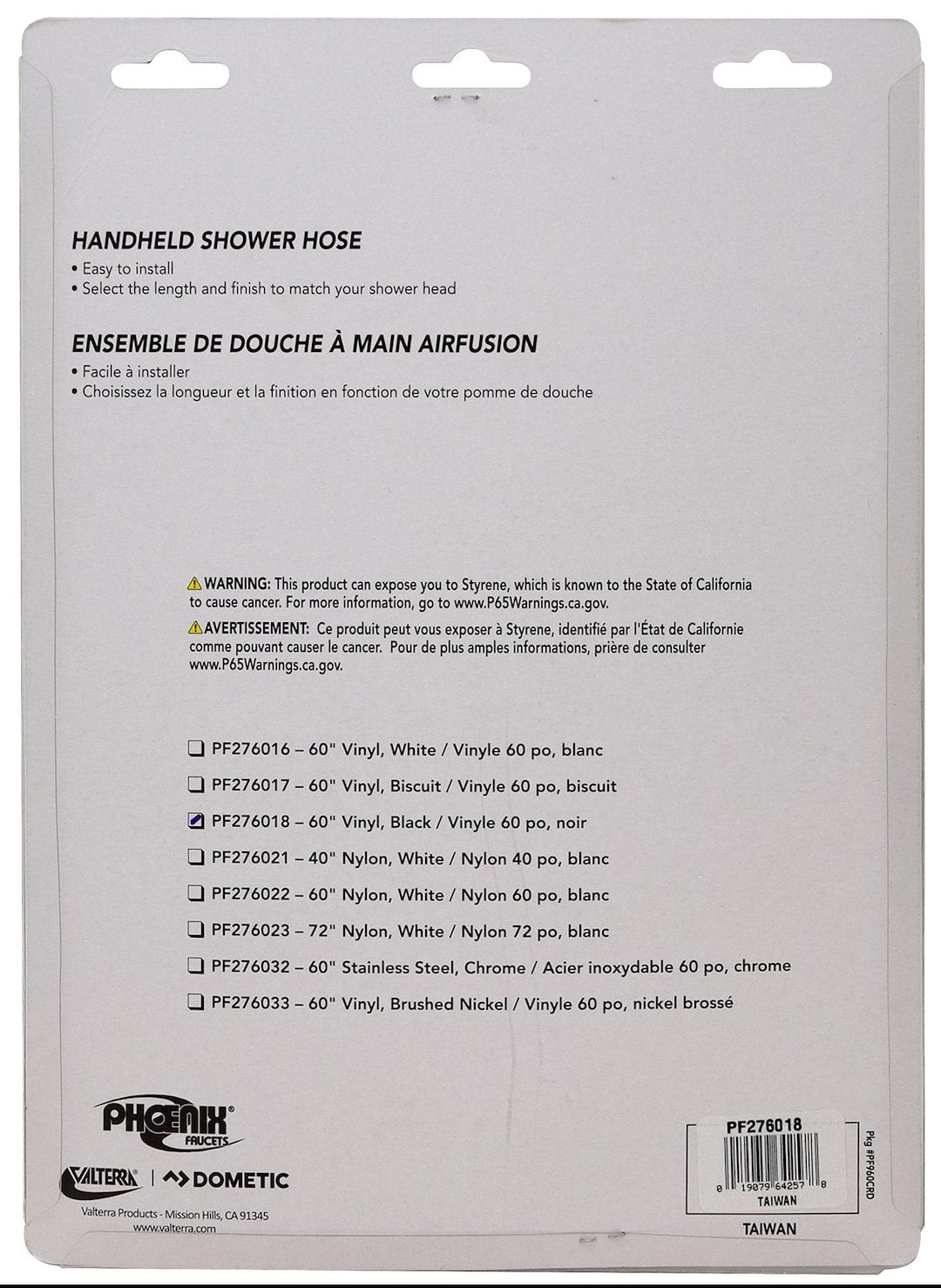 Phoenix Products Pf276018 Shower Head Hose||pf276018_2.Jpg||87||v46pf276018||1646946