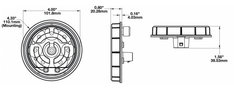 Product of J.W. Speaker 0642121 234 Series Tail Light Assembly