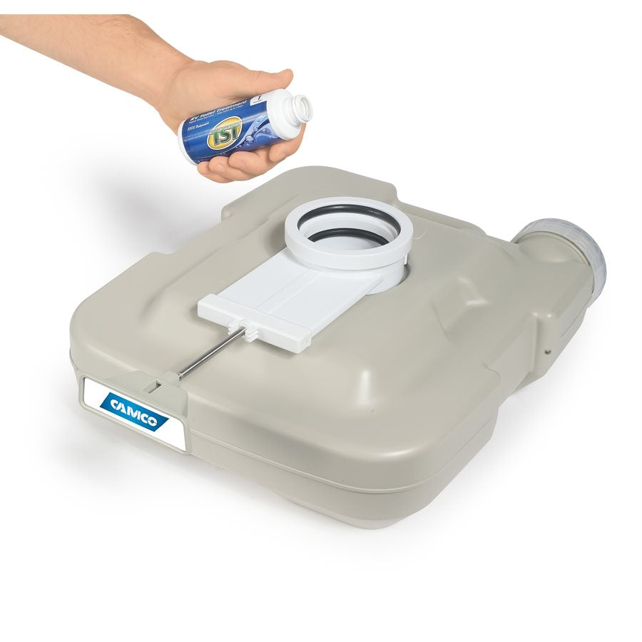 Product of Camco 41531 Portable Pull Slide Valve Flush Toilet , 12-1/2 Inch