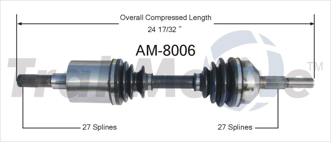 Trakmotive Am-8006 Cv Axle Shaft||am-8006.Jpg||85||trkam8006||1634455