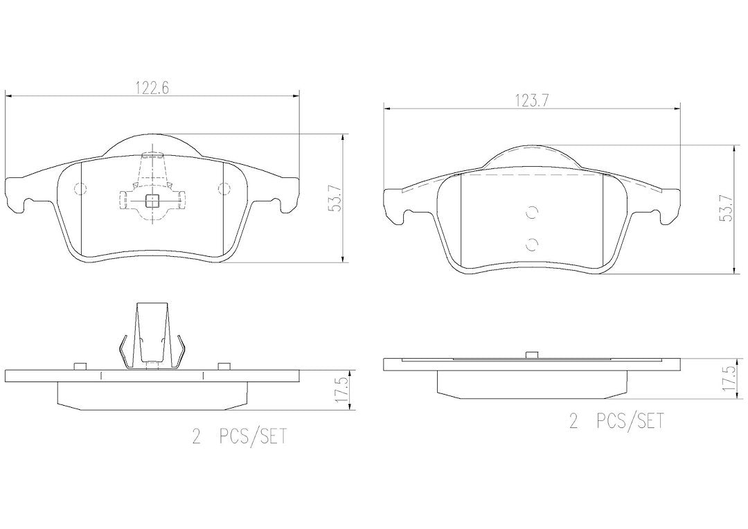Product of Brembo P86014N Brake Pad - Set Of 4