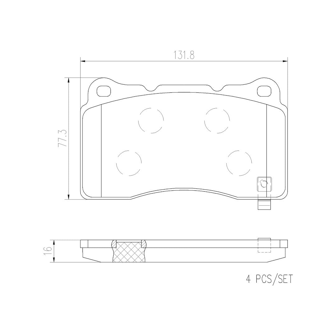 Brembo P59079n Brake Pad||p59079n_Drw.Jpg||91||brmp59079n||1753890