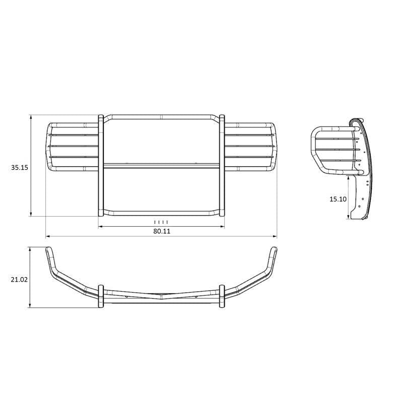 Black Horse Offroad 17fo35ma Grille Guard||17fo35ma_8.Jpeg||92||blk17fo35ma||1683642