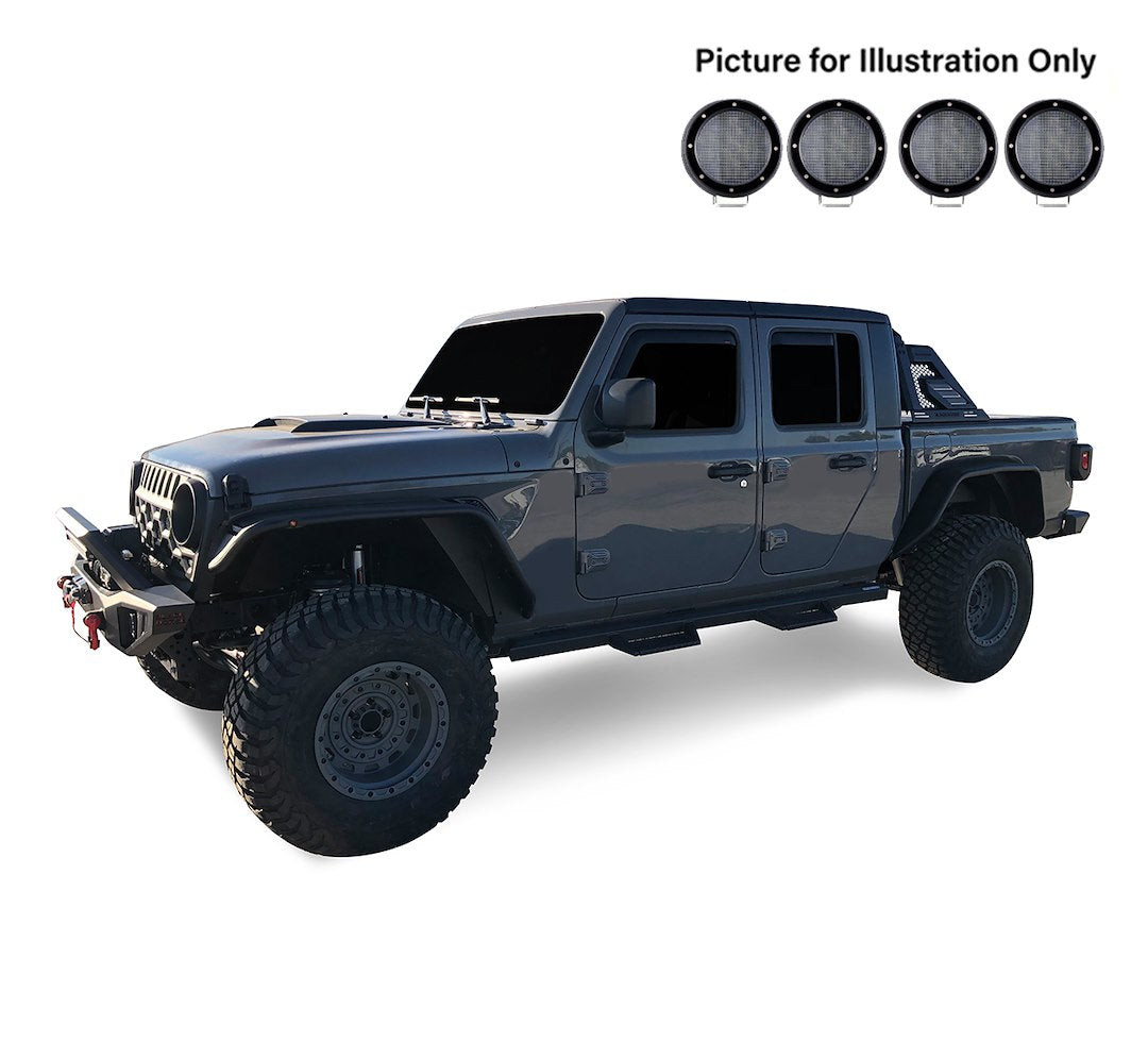 Product of Black Horse Offroad AR2-09B-PLFB  Truck Bed Bar
